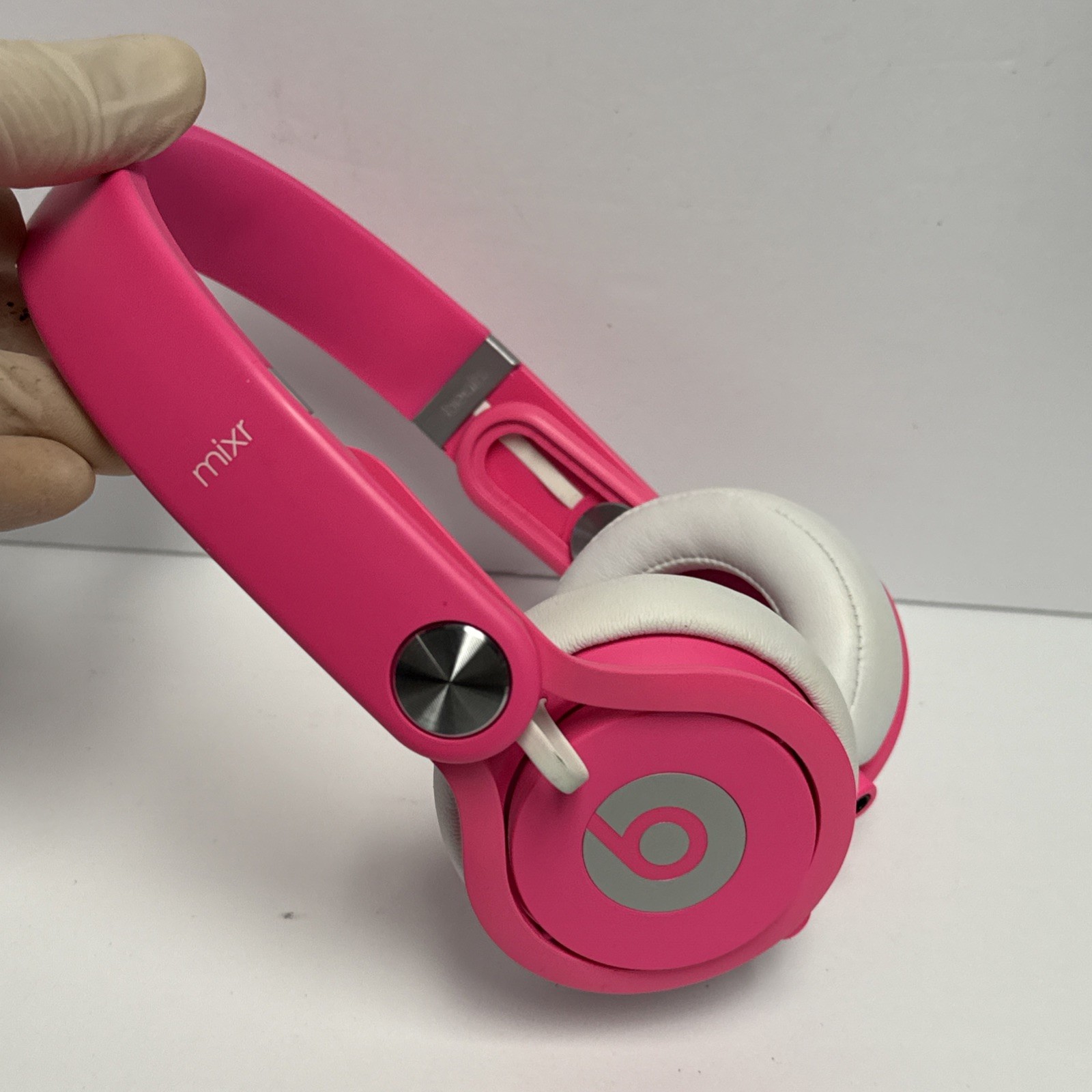 Beats by Dr. Dre MIXR Pink Over the Head DJ Headphones DISCONTINUED Rare Tested