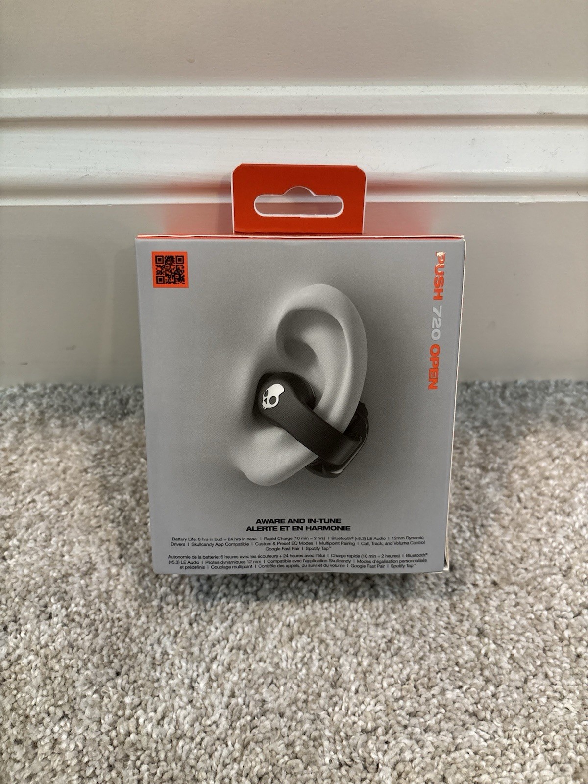 Skullcandy – Push 720 Open – Ear True Wireless Bluetooth Open Earbuds – Black