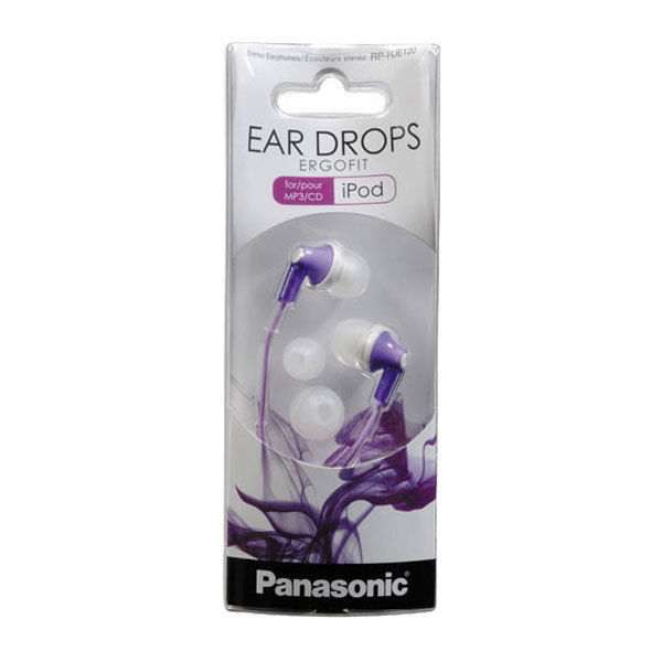 Panasonic RP-HJE120-V / RPHJE120V In-Ear Earbud Headphones, Violet