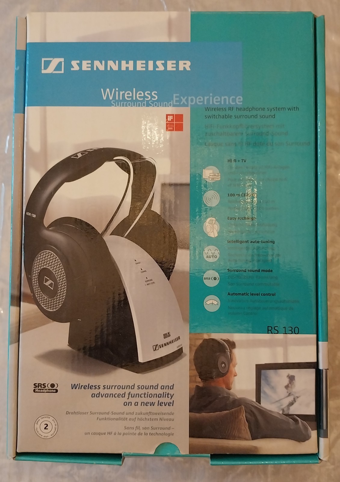 Sennheiser Vintage Wireless Headphone RF sets RS 130 and RS 120