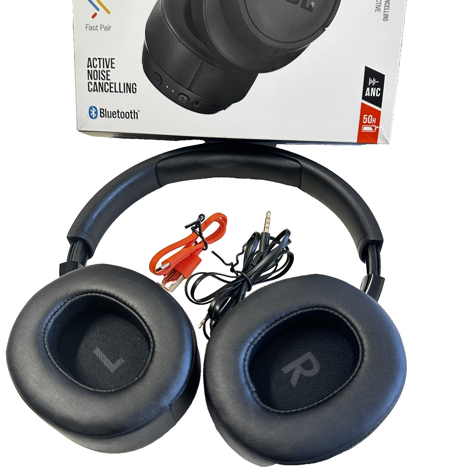 JBL 760NC (Over The Ear) Noise free Fast Pair Headphones – Black Open-box
