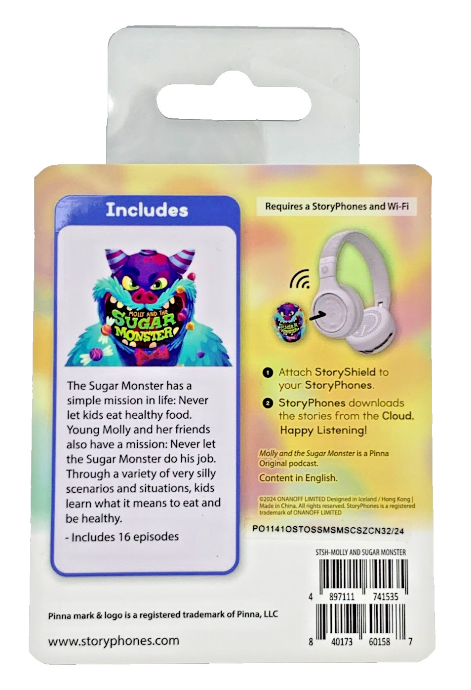 StoryShield Molly And The Sugar Monster For StoryPhones With WiFi Brand New