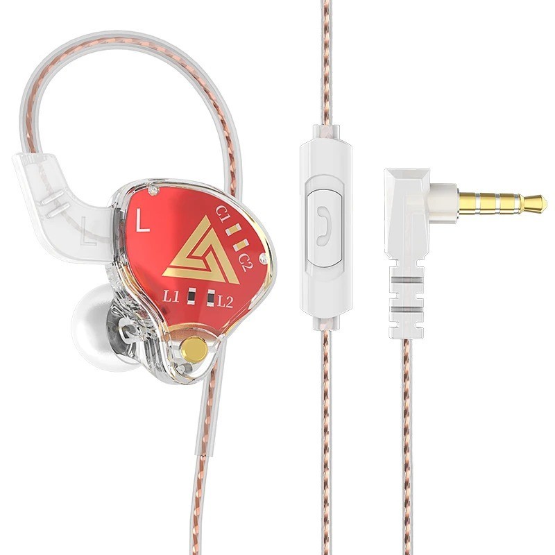QKZ AK6 Wired In Ear Earphones with Mic 3.5mm Stereo Bass Headphones