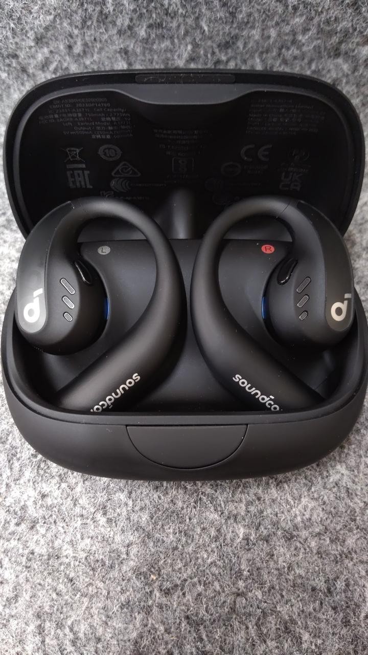 Anker Soundcore AeroFit Pro Open-Ear TWS Earbuds IPX5 Workout Black