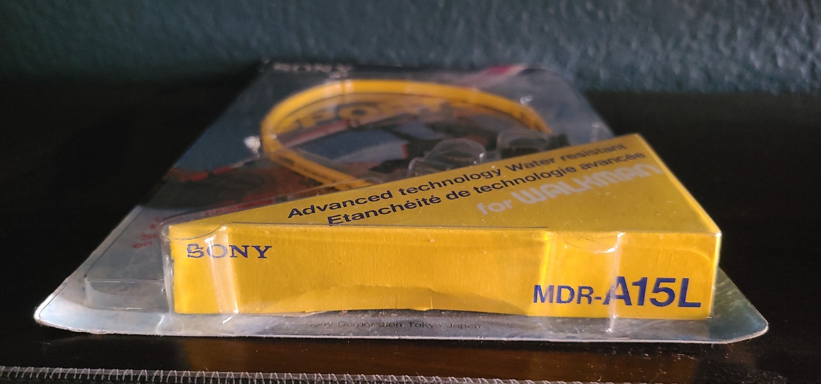 Vintage Sony MDR-A15L Sports Walkman Headphones Yellow New FACTORY SEALED 1980s