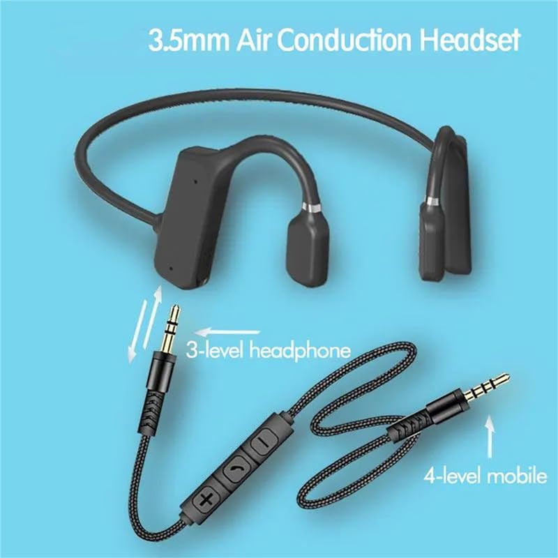 Air Conduction Earphones,3.5Mm Wired Headphones, Open Top Headphones Compatible