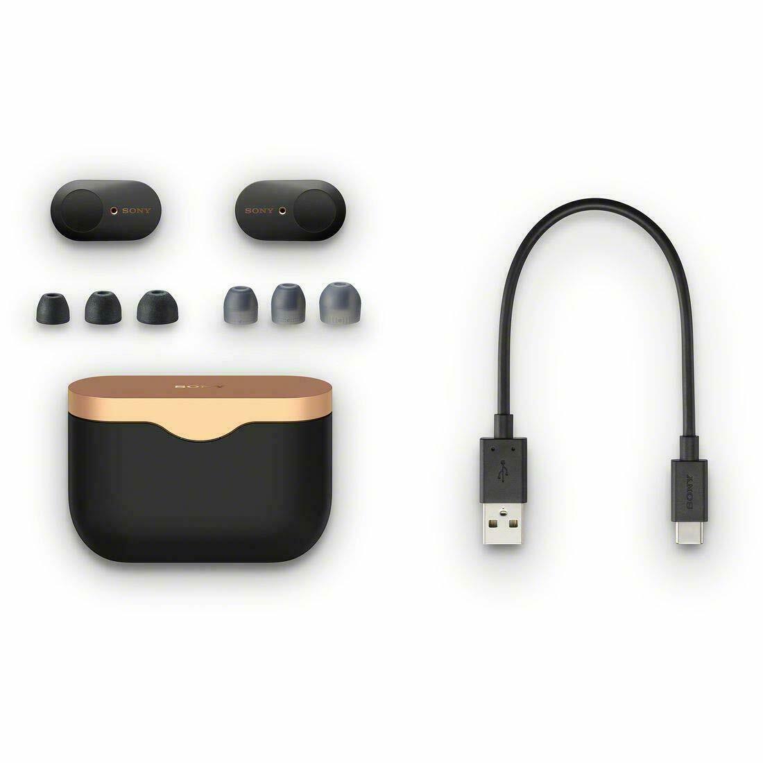 Sony Wireless Bluetooth Noise Cancelling Earphone WF-1000XM3 B (Black)