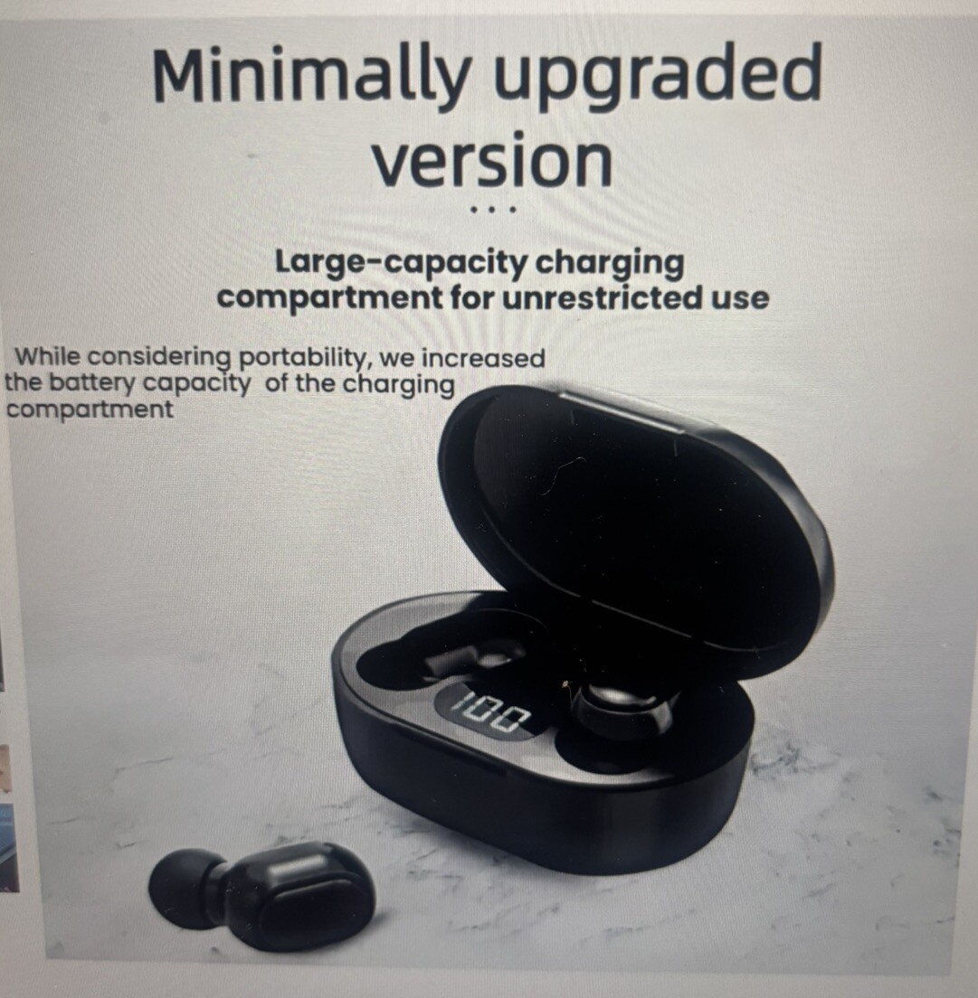 TWS e6s Wireless in ear headphones active noise cancellation