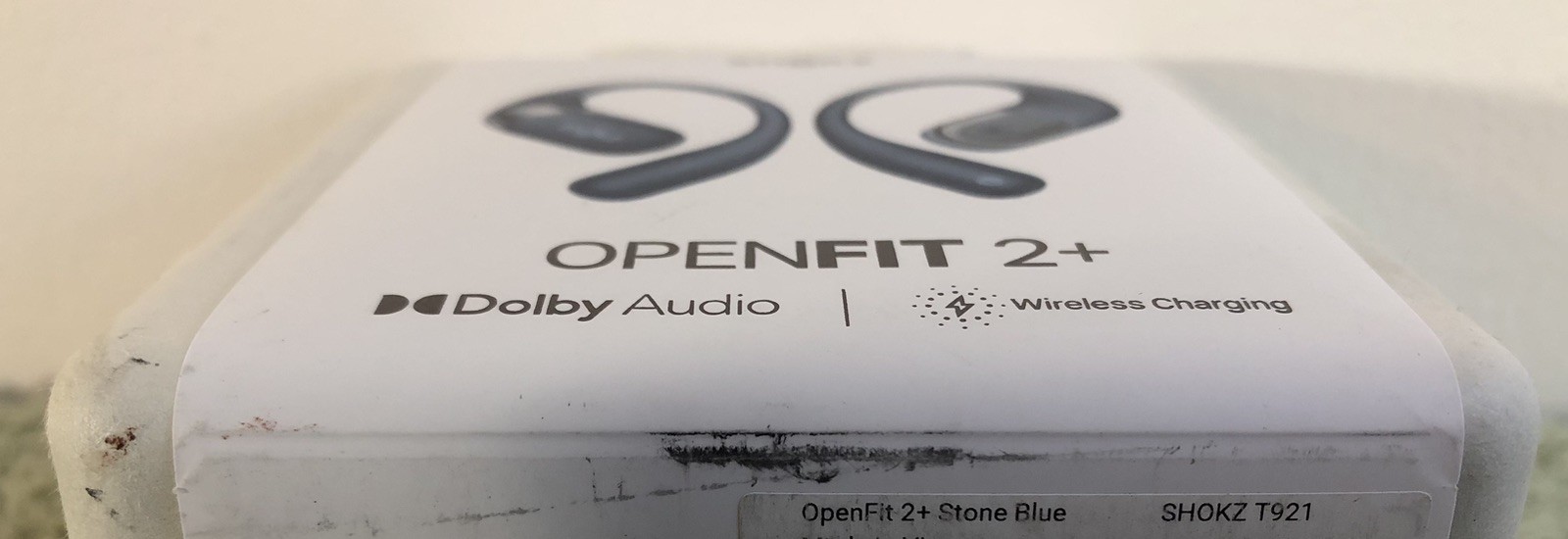 New Shokz – OpenFit 2+ Plus Open-Ear True Wireless Bluetooth Earbuds Stone Blue