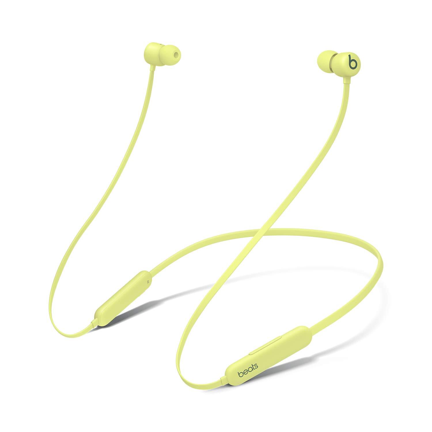Beats Flex Wireless Earphones Yuzu Yellow 12 Hours Battery Apple W1 Chip