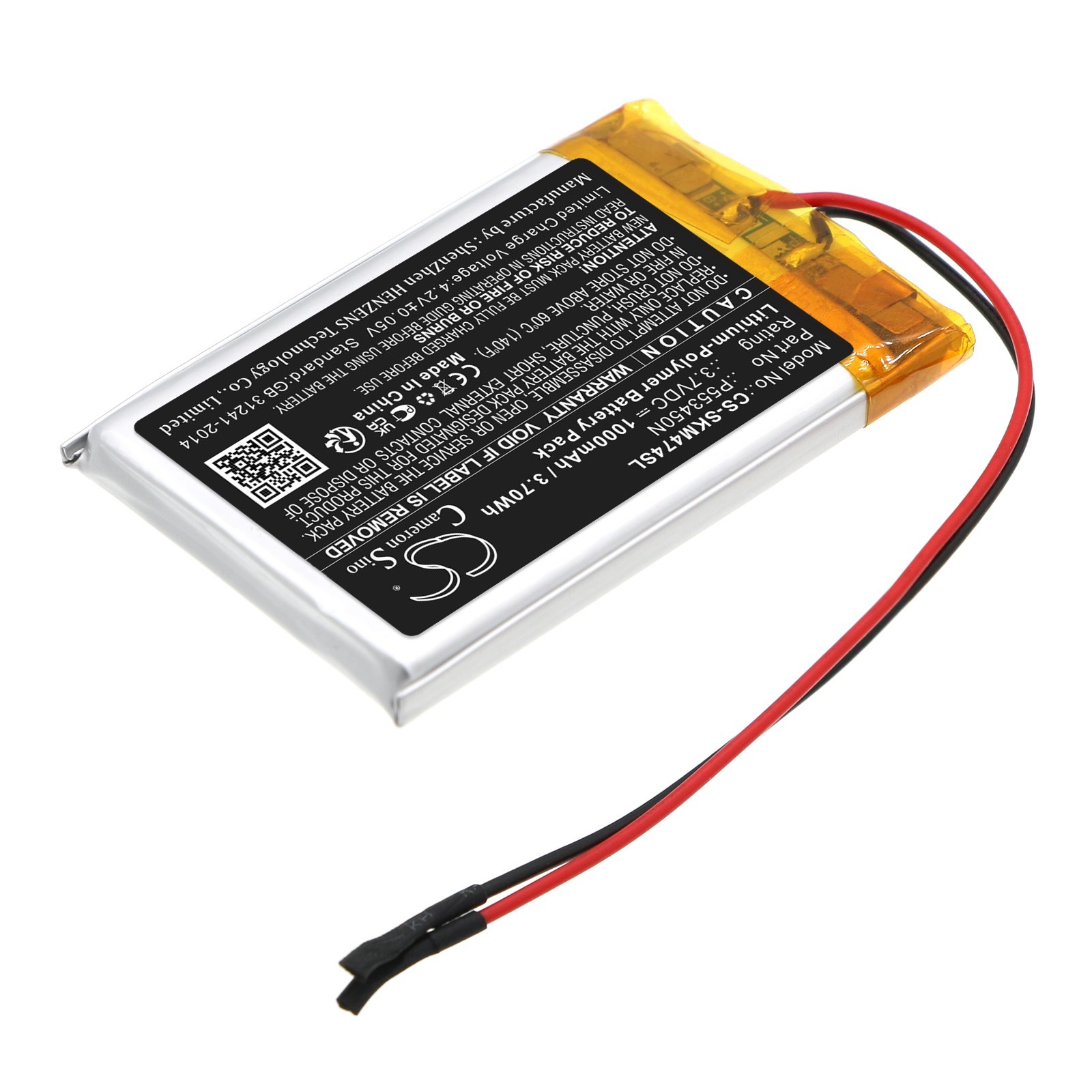BATTERIE 1000mAh Type P553450N For Skullcandy Shrapnel Mini S7SHHW-474