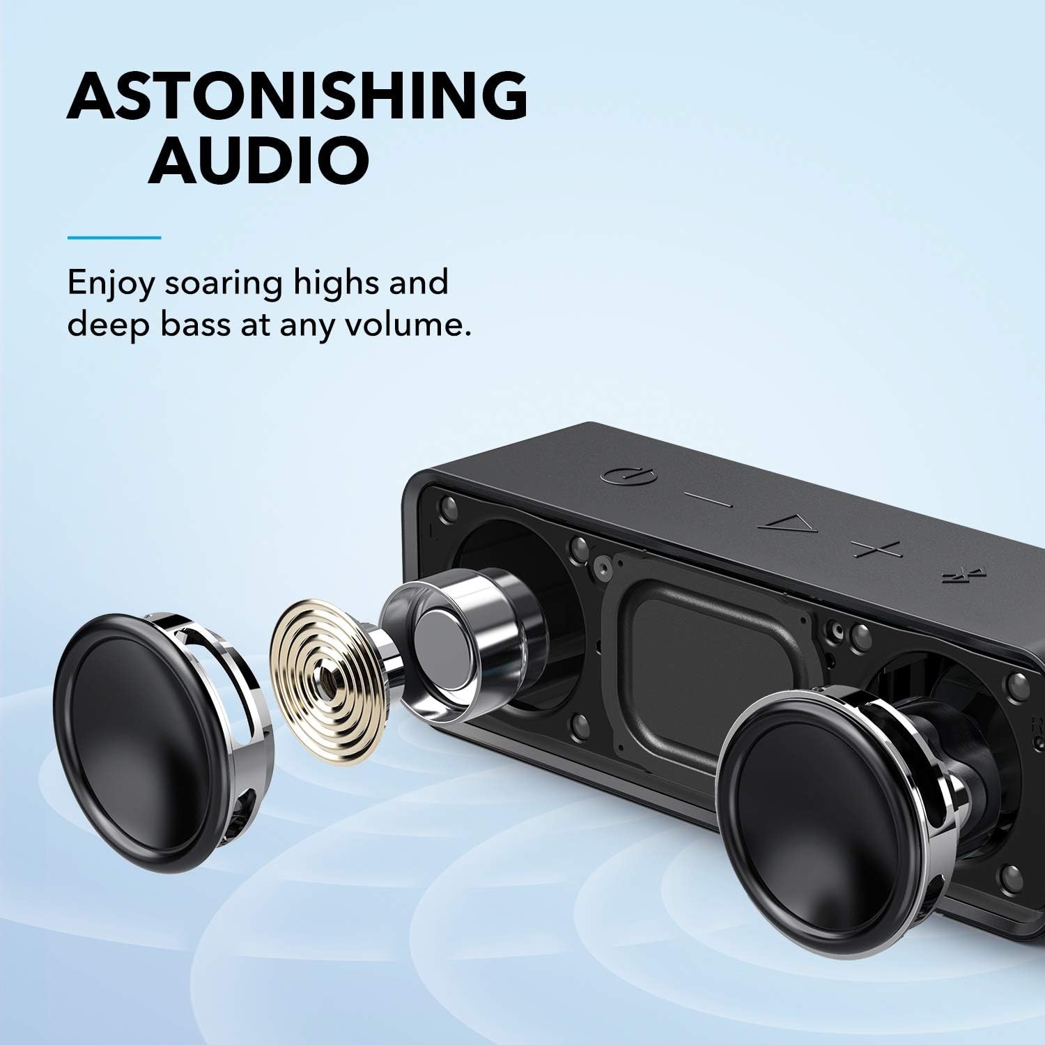 Soundcore by Anker Q20i Headphones+ Anker Soundcore Upgraded Bluetooth Speaker