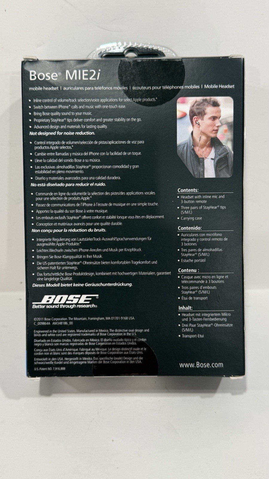BOSE MIE2i Mobile Headset w/ Inline Mic & Controls for Apple Factory Sealed