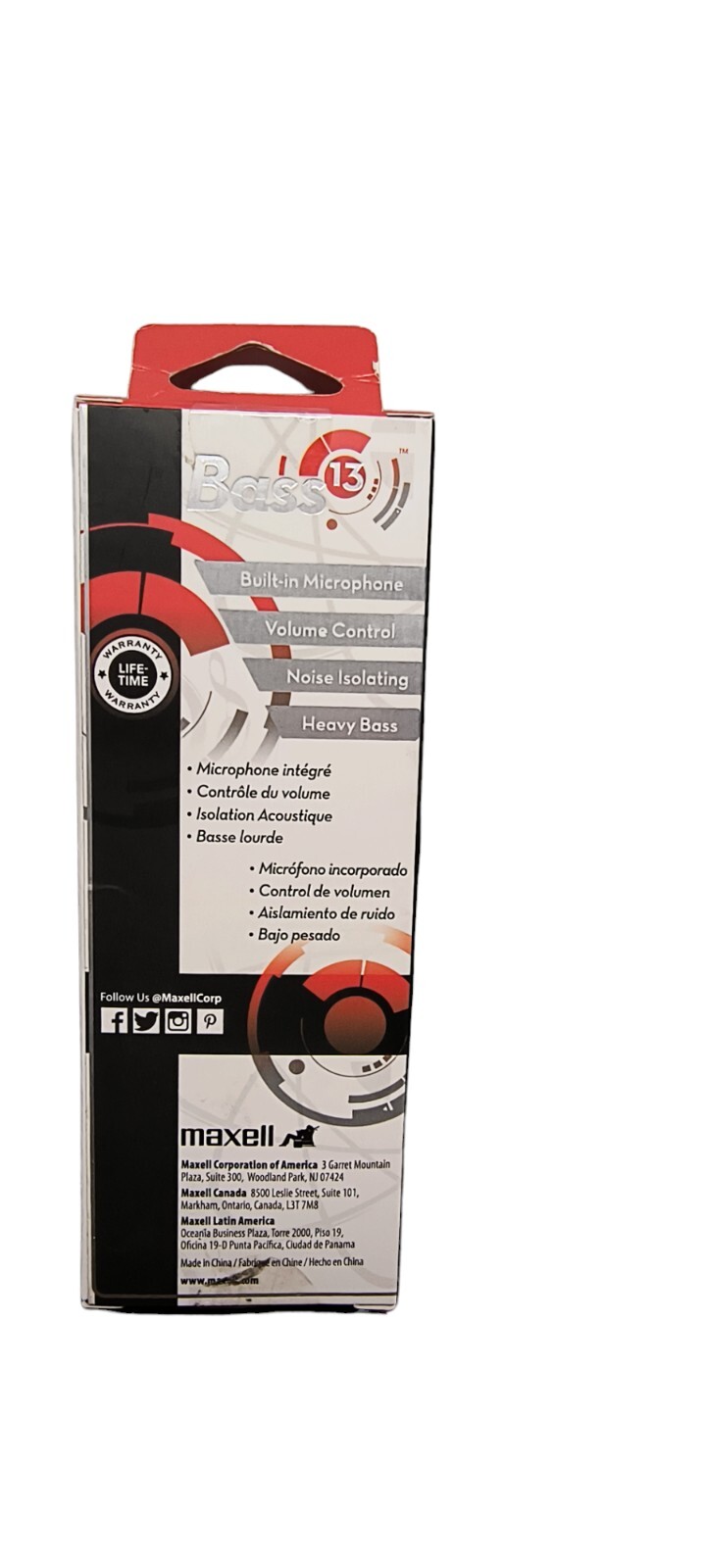 Maxwell Bass13 Metalic Earbuds/ Earphones With Mic& Volume Control