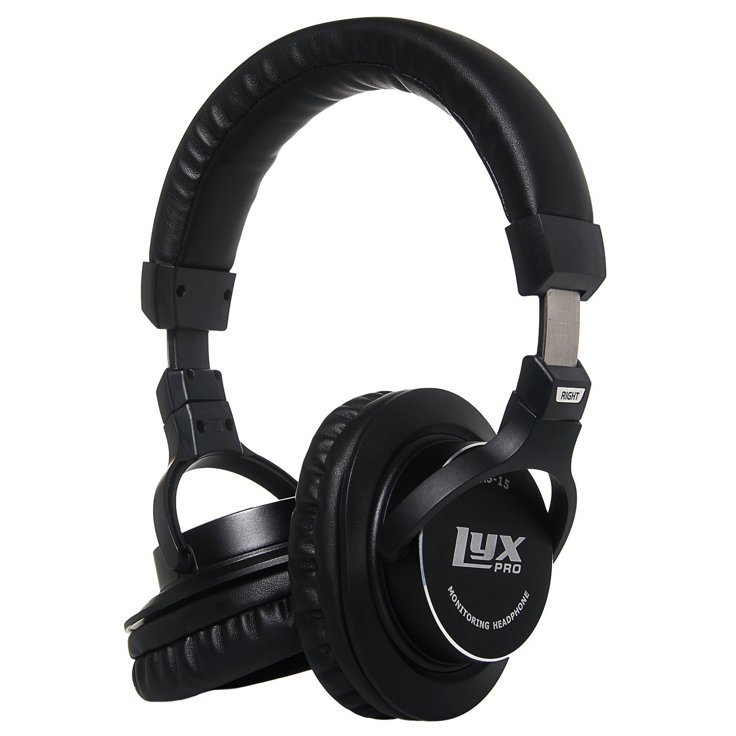 LyxPro HAS-15 Studio Headphones Closed-Back Over Ear with Detachable Cables