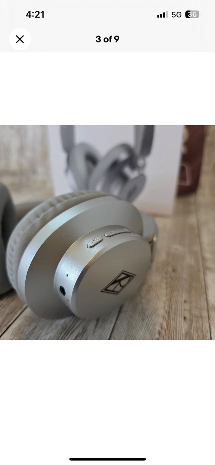 Ralph Lauren Unisex Wireless Headphones Gray/Silver