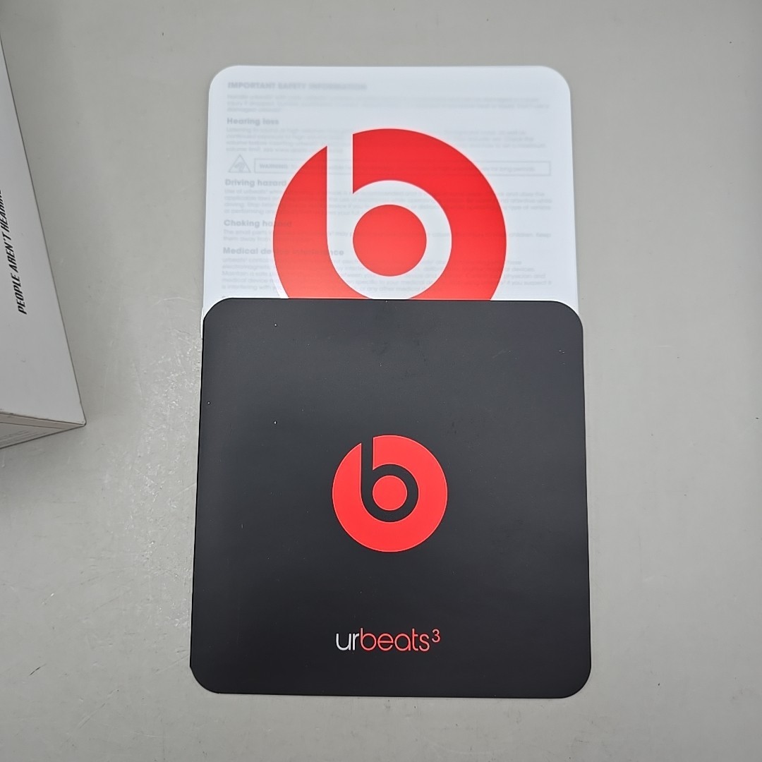 Beats urBeats3 A1942 Case, Wiretips And Ear Bud Covers Only In Box- No Earphones