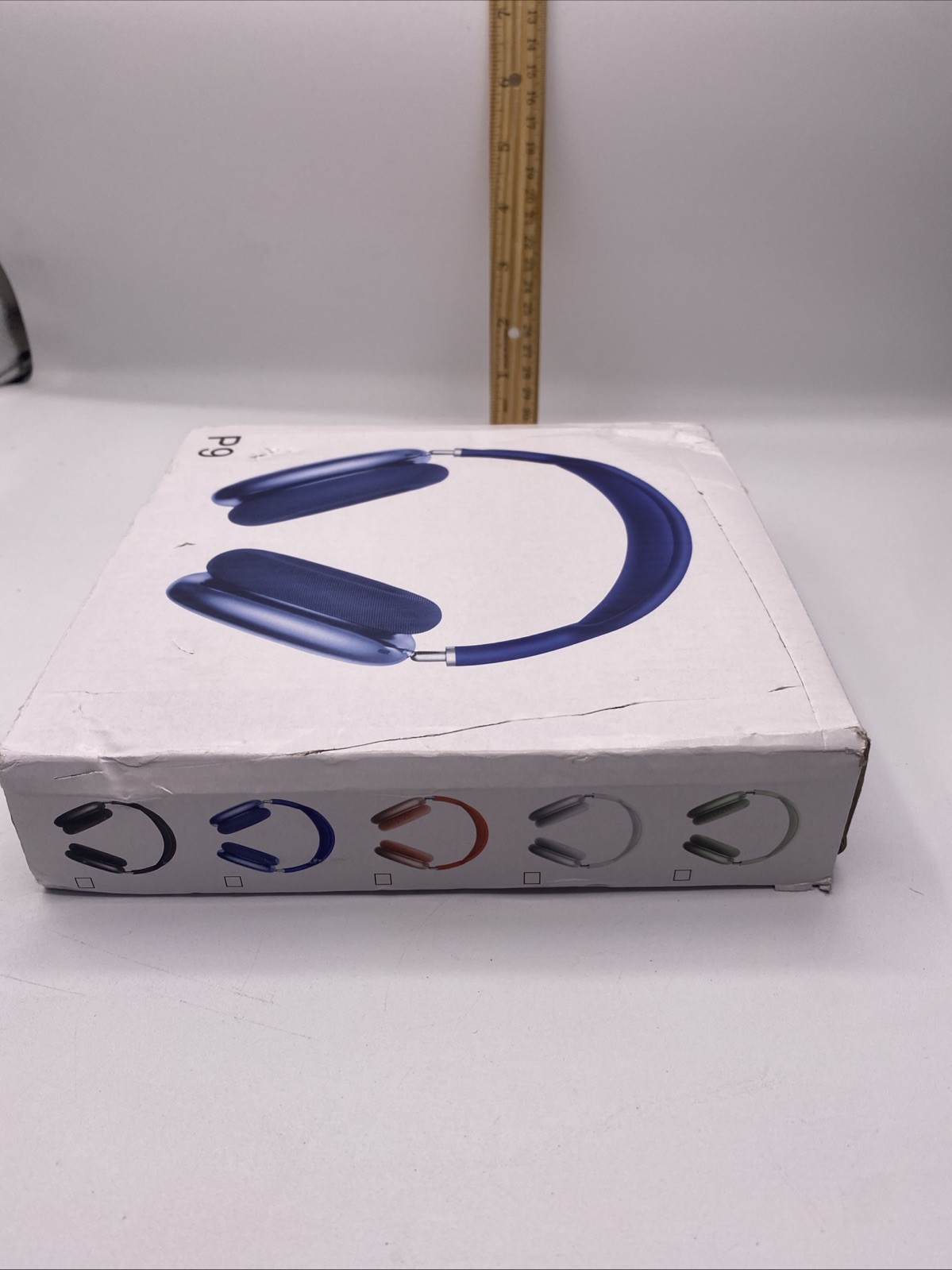 New P9 WIRELESS Hi FI Stereo Headphones Navy Blue Gamer Headset NIB ATL125