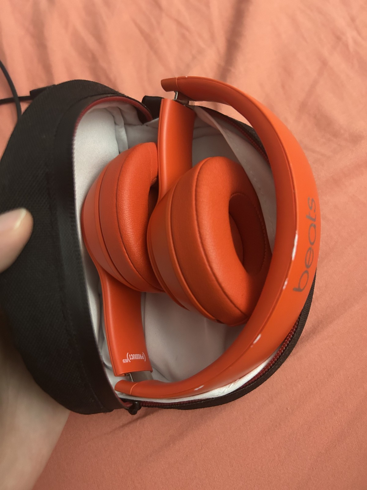 Beats Solo3 Wireless On-Ear Bluetooth Headphones with Apple W1 Chip – Red Citrus