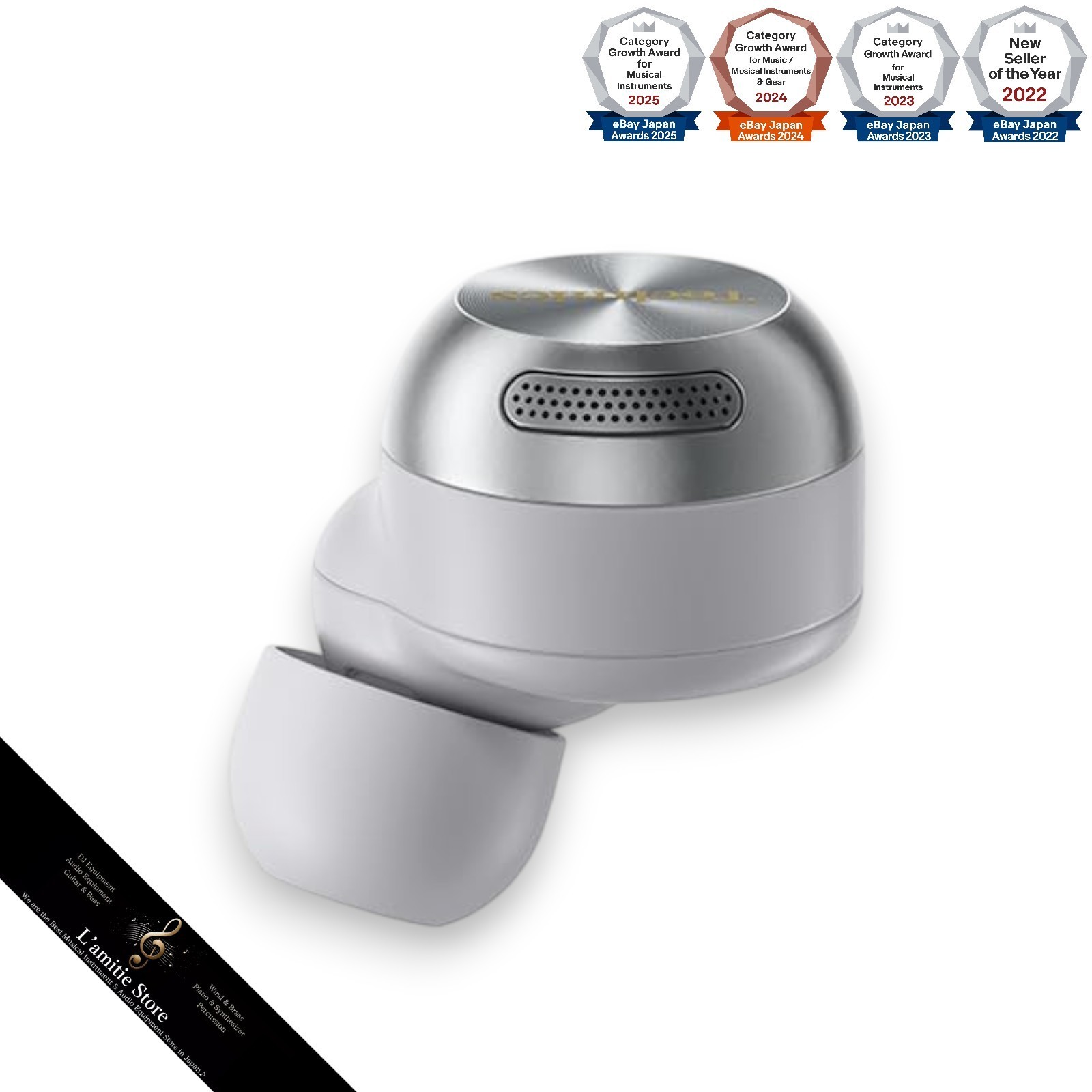 Technics EAH-AZ100-S Wireless Noise Cancelling Earbuds Bluetooth EAHAZ100 Silver