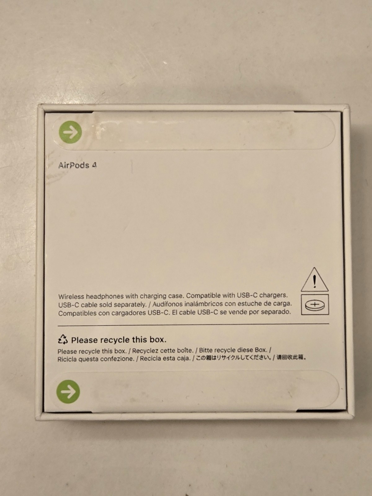 New Apple AirPods 4 Wireless Earbuds White (USB-C Case) MXP63LL/A Sealed Box