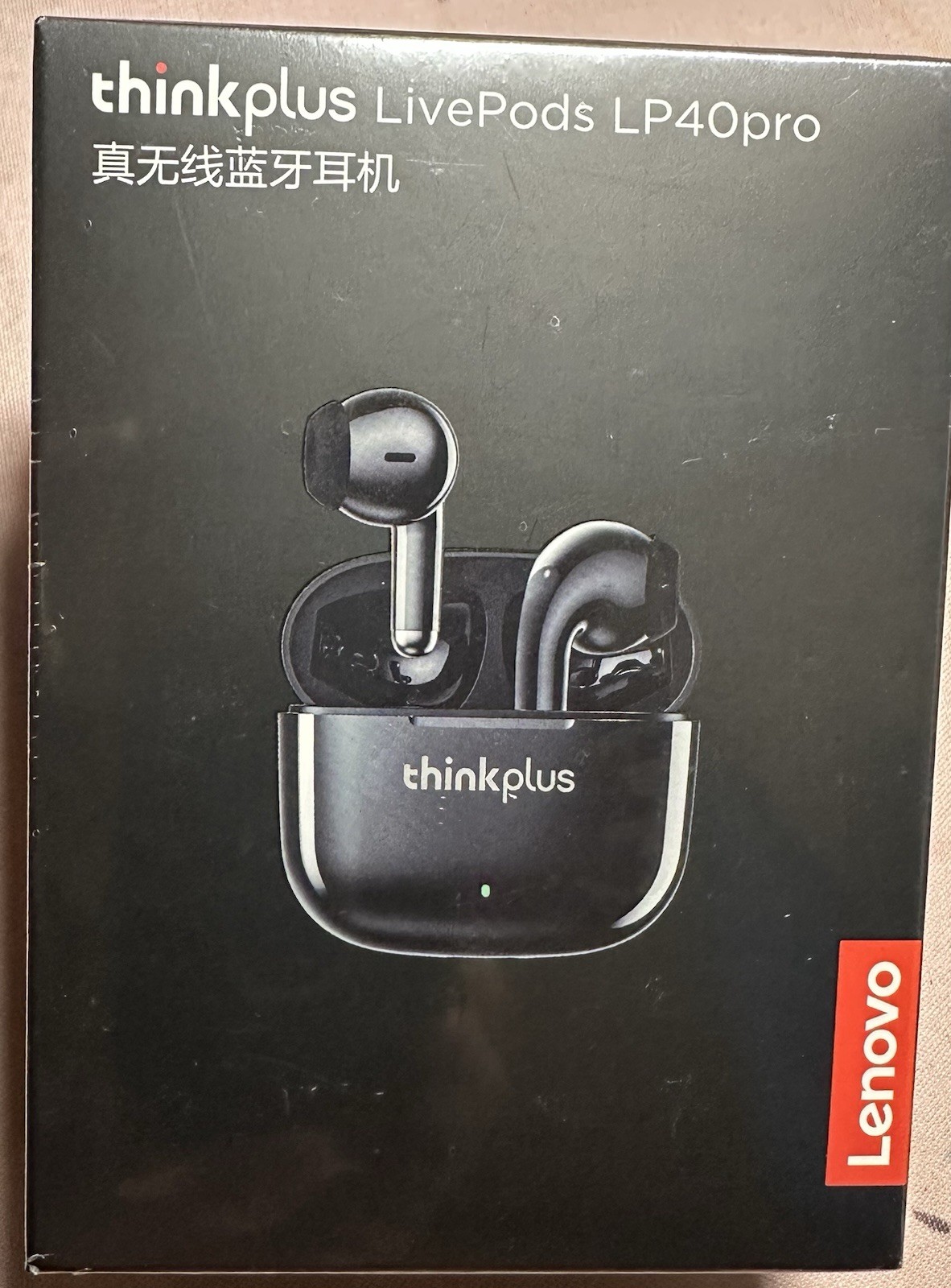 Lenovo Thinkplus Livepods LP40pro Wireless Earbuds – Black