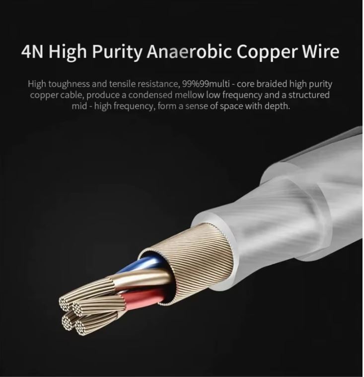 Gaming IEM Earbuds In Ear QKZ CK5 10mm 1DD 3.5mm HIFI with Carbon Fiber Case