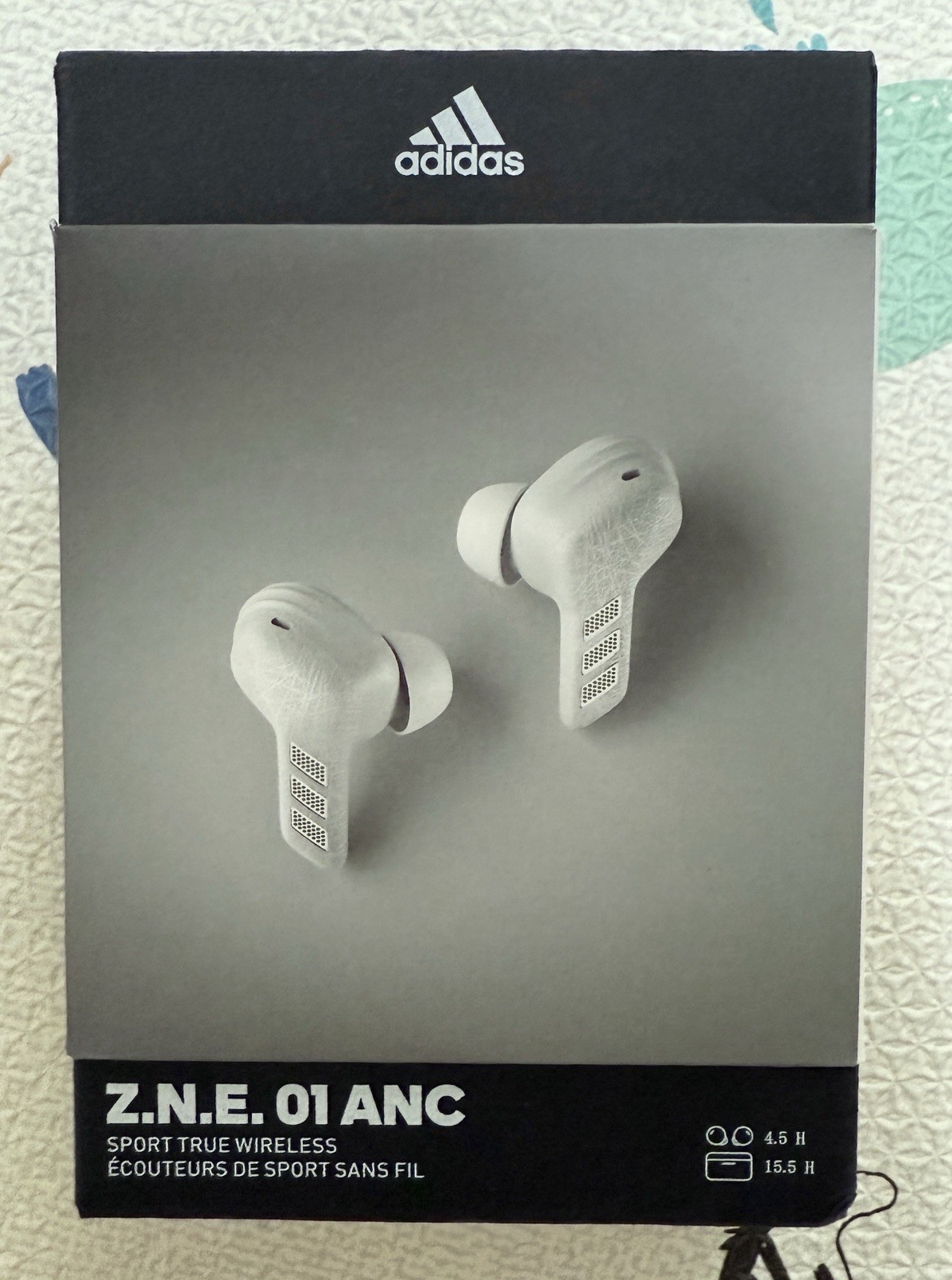 Adidas Men Z.N.E. 01 ANC Sport True Wireless Bluetooth Earbuds White