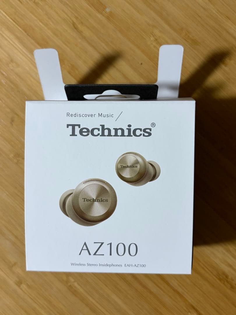 USED Technics EAH-AZ100 Wireless Earphones Magnetic Fluid Driver Bluetooth Gold