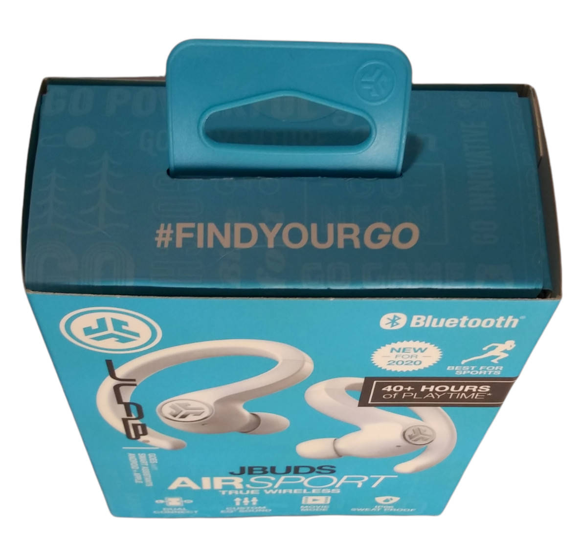 JLab JBuds Air Sport True Wireless In-Ear Earbuds New White ~FACTORY SEALED~