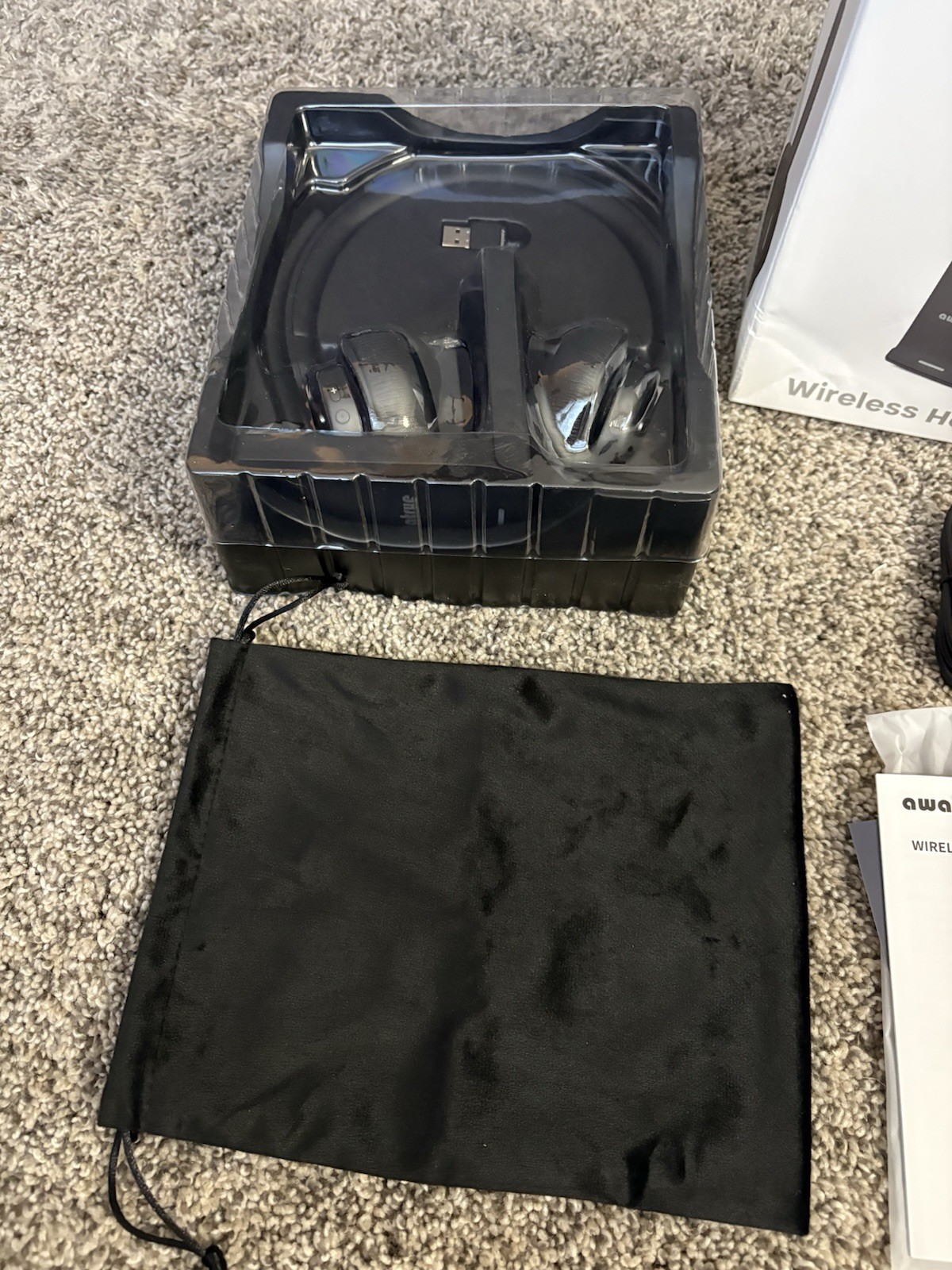 Wireless Headset w/ Mic Bluetooth 5.3 Noise Cancelling for Zoom/Call Center