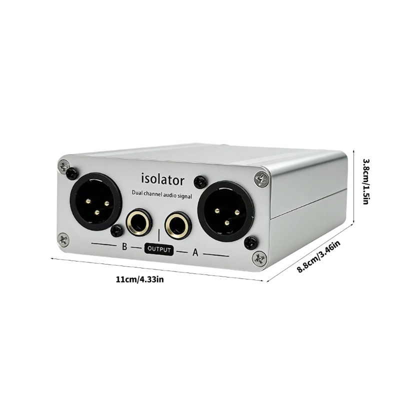 Professional 3Pin 6.35MM Sound Isolator Noise Reduction Filter Professional