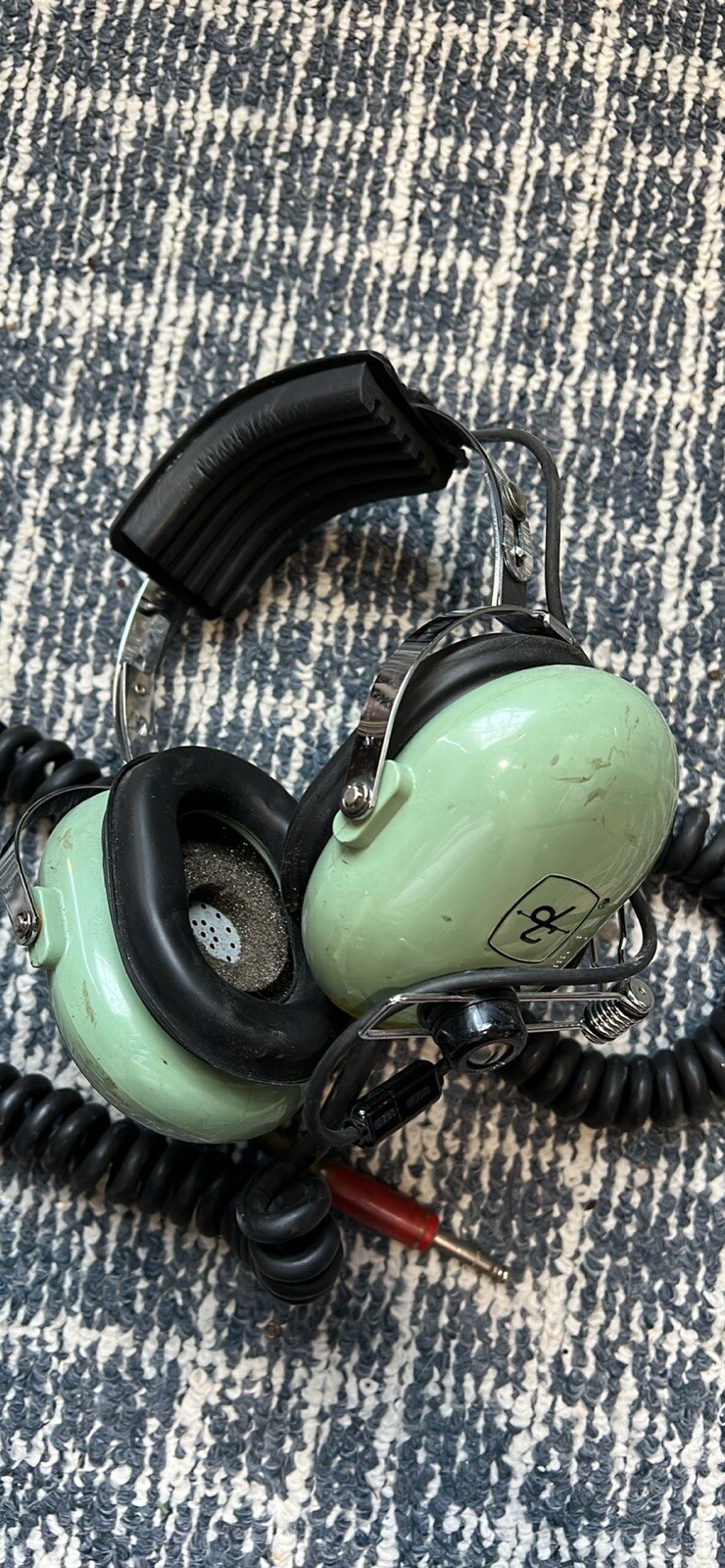 David Clark Headphones With Mic Boom Untested
