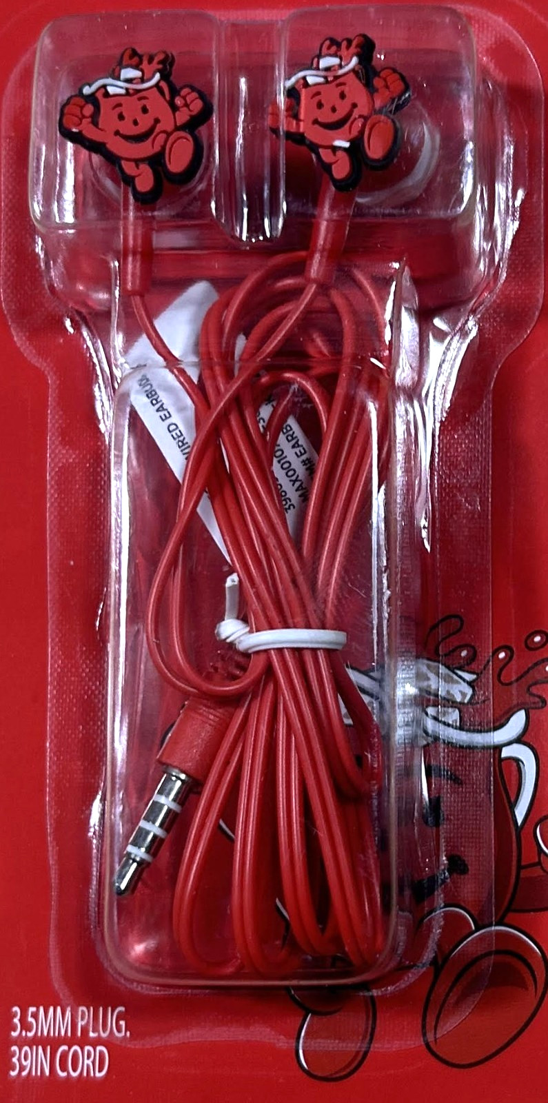 Kool Aid 3.5mm Jack in Ear Headphones w/ Mic & Volume Control for most Devices
