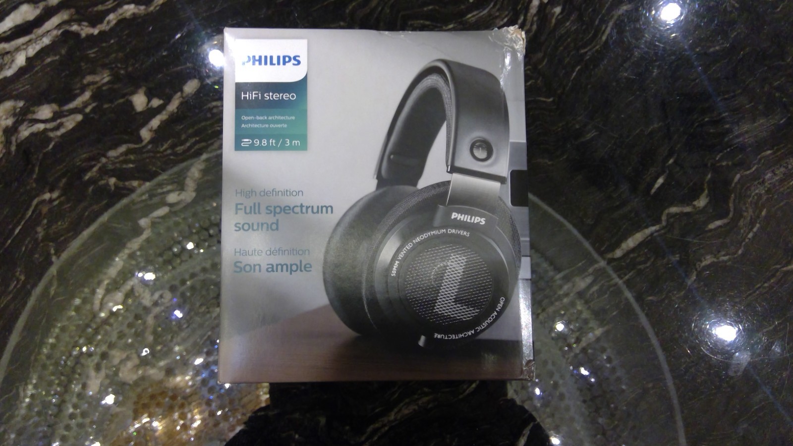 Philips SHP9500 HiFi Stereo Over-Ear Headphones – Black