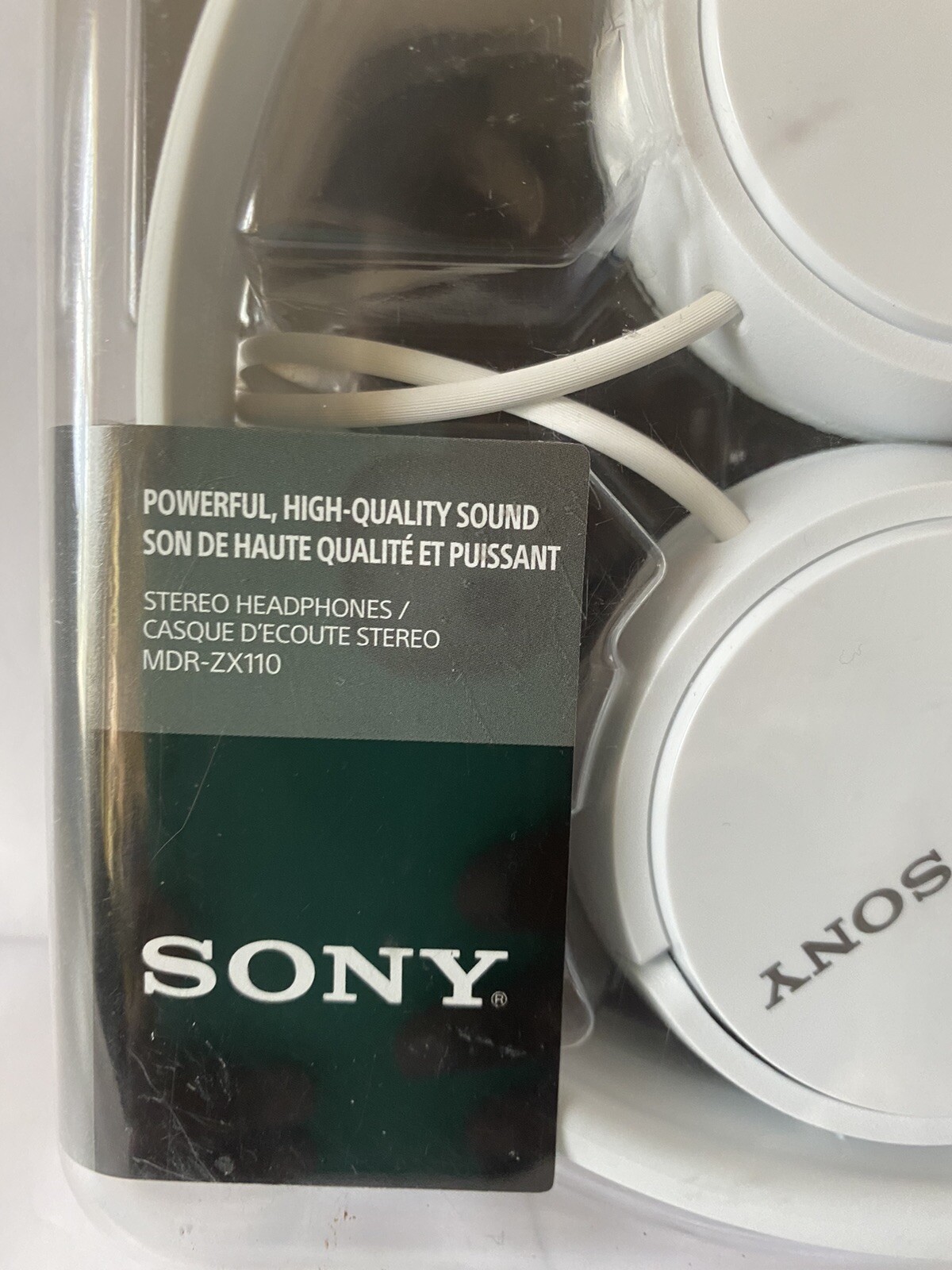 Sony MDR-ZX110 Ear-Pad (On the Ear) Headband Headphones – White