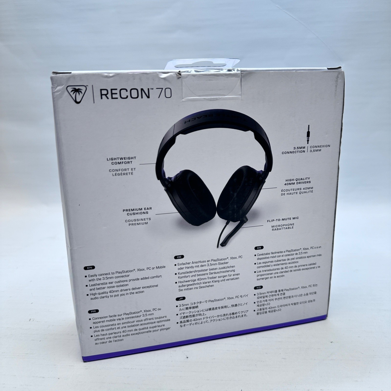 Turtle Beach Recon 70 Wired Gaming Headset Black for Xbox PS5 Switch PC