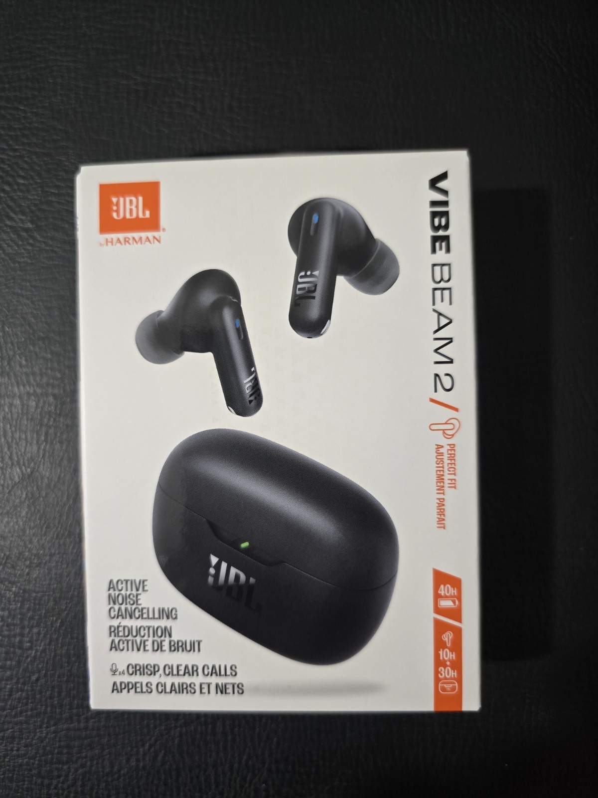 JBL Vibe Beam True Wireless Bluetooth Earbuds – Black