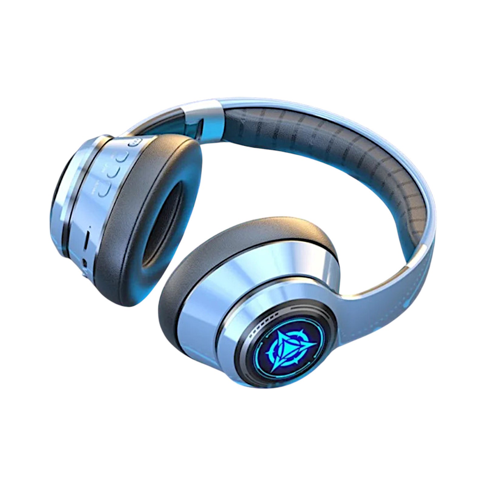 LED Wireless Bluetooth 5.2 Headphones Over-Ear TF Card RGB Wired Plug Headset