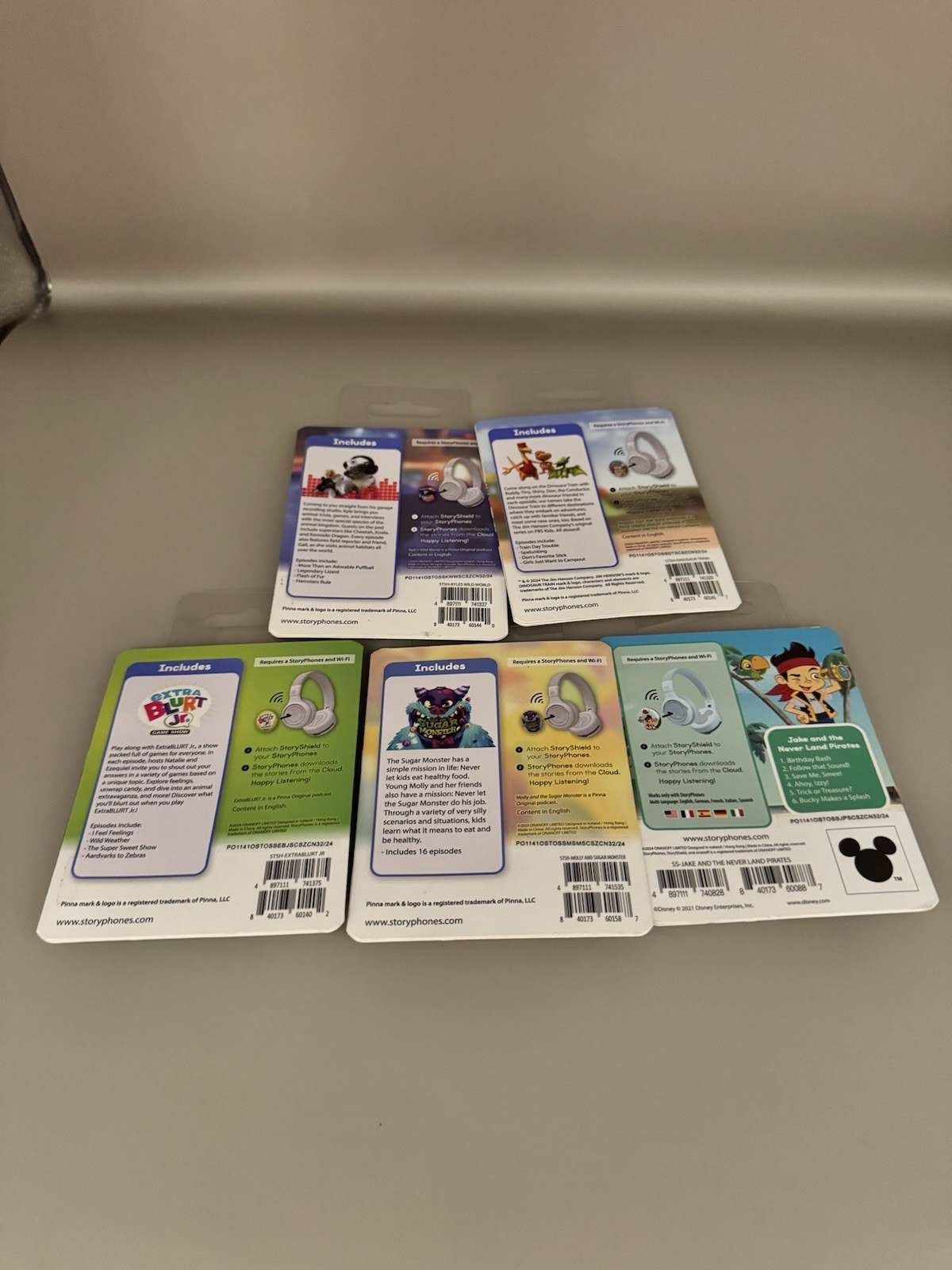Lot of 5 New StoryPhones Variety of Great Titles – See Photos and Description