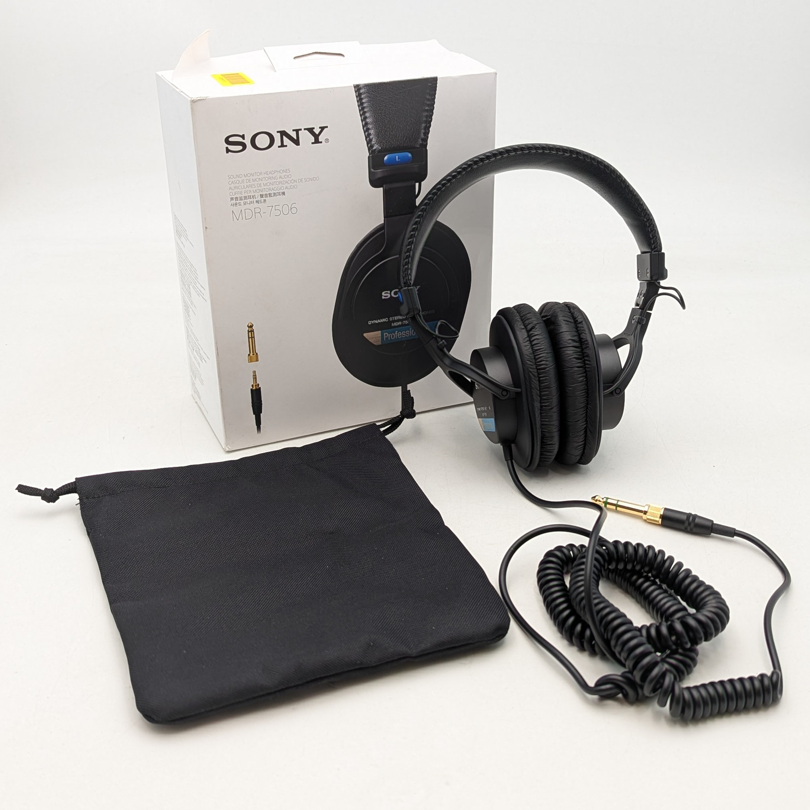 Sony MDR-7506 Sound Monitor Headphones Black P-95488330-M