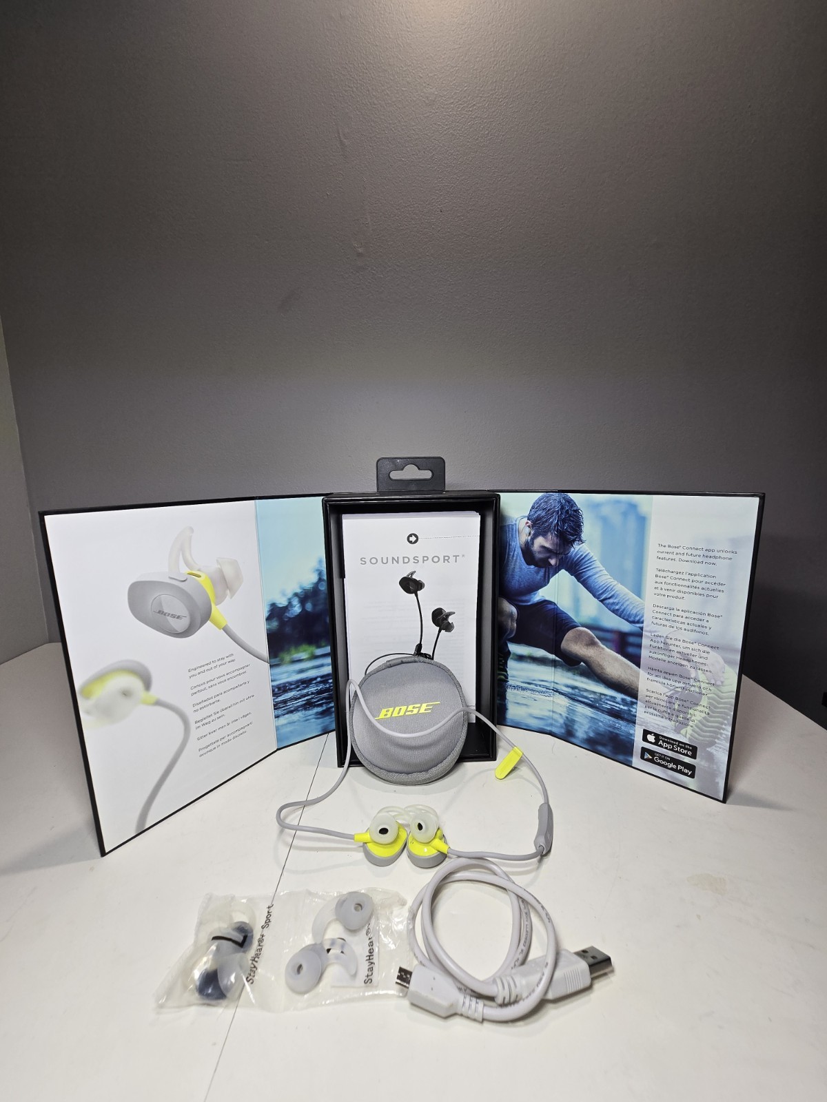 98%NEW Bose SoundSport Wired 3.5mm Jack Earbuds In-ear Headphones IOS / Android