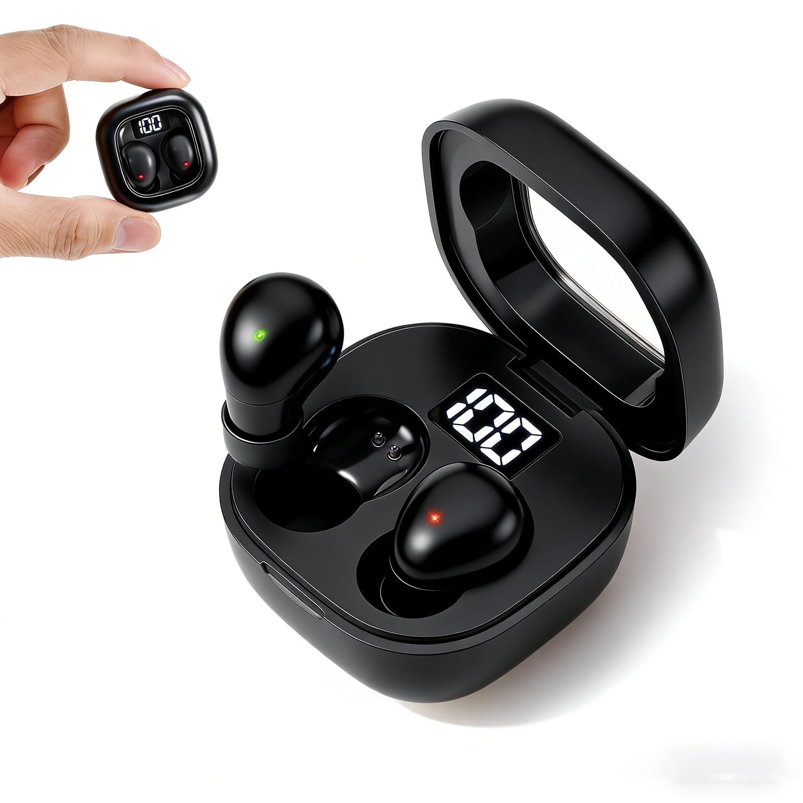 Mini Sleep Earbuds for Side Sleepers, Comfortable Fit Ultra-Light Bluetooth 5…