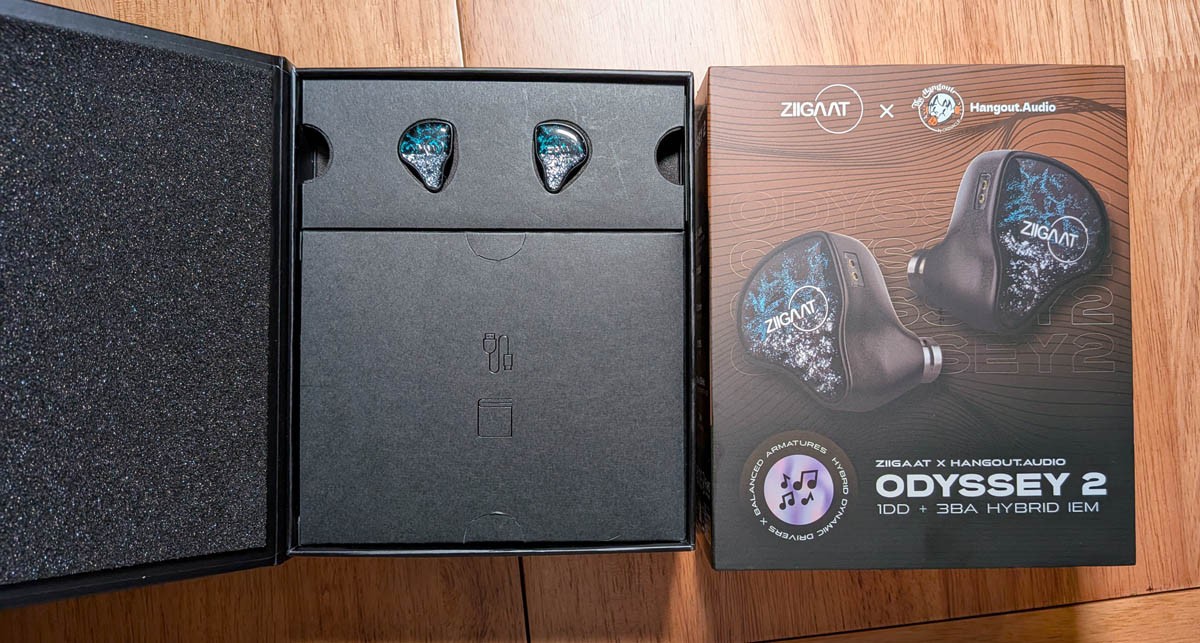 ZiiGaat x Hangout. Audio: Odyssey 2 in Ear Monitor, 1DD + 3BA Hybrid IEM