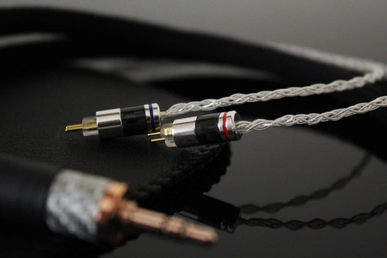 0,78 mm 2 pin cable for AUDEZE ISINE – Silver conductor 8 cores-3.5mm or 2.5mm