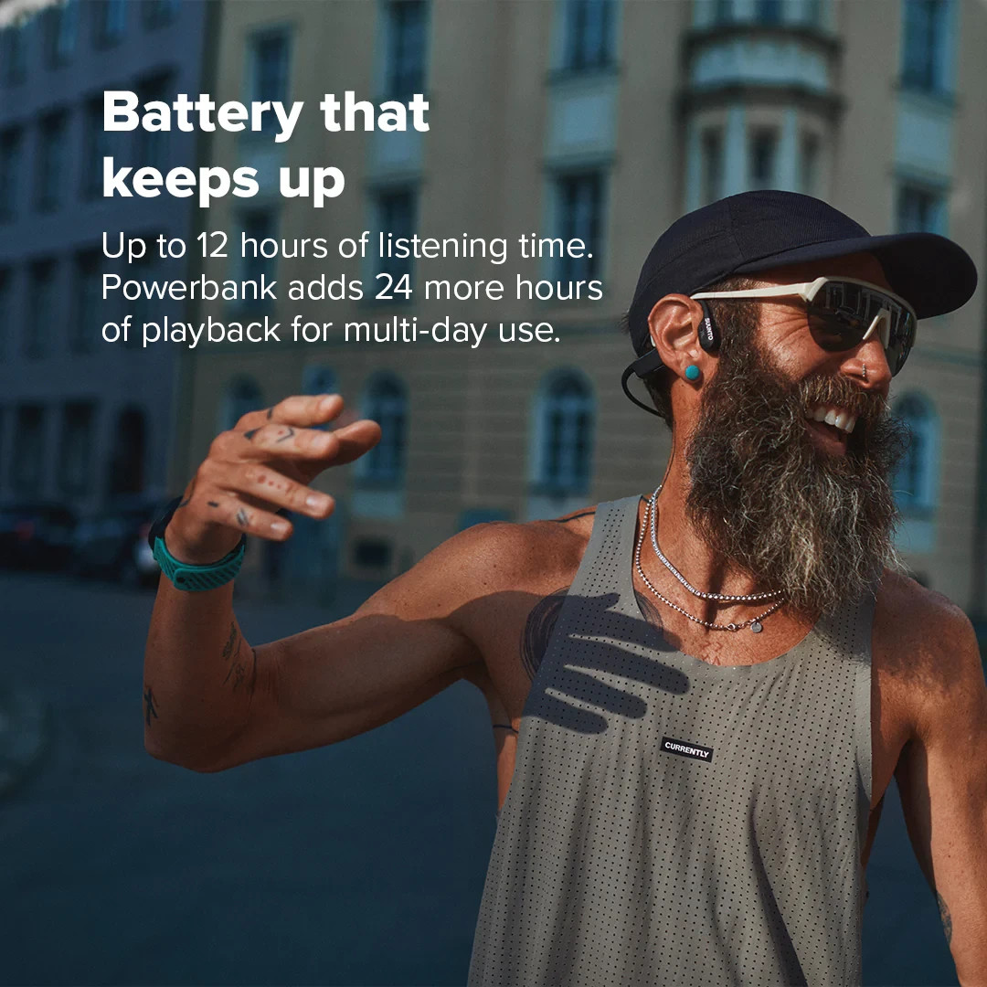 Suunto Wing 2 SS051259000 Bone Conduction with Powerbank Headphones – Black