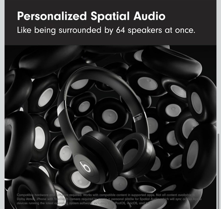 🔥Beats Solo 4 Wireless On-Ear Bluetooth Headphones New No Box Matte Black