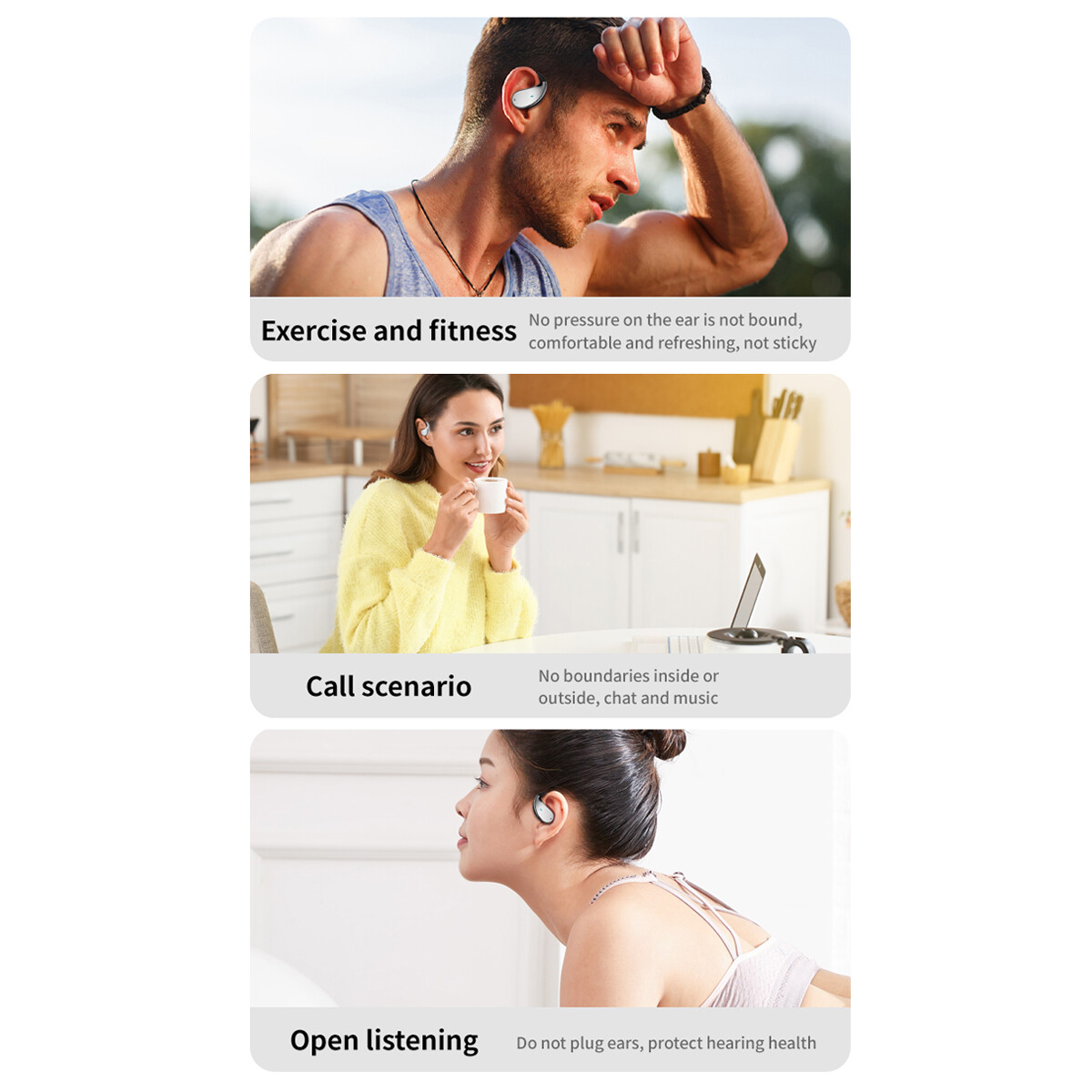 3-in-1 AI Smart Voice Translation Earbuds Real Time Translator 144+ Languages