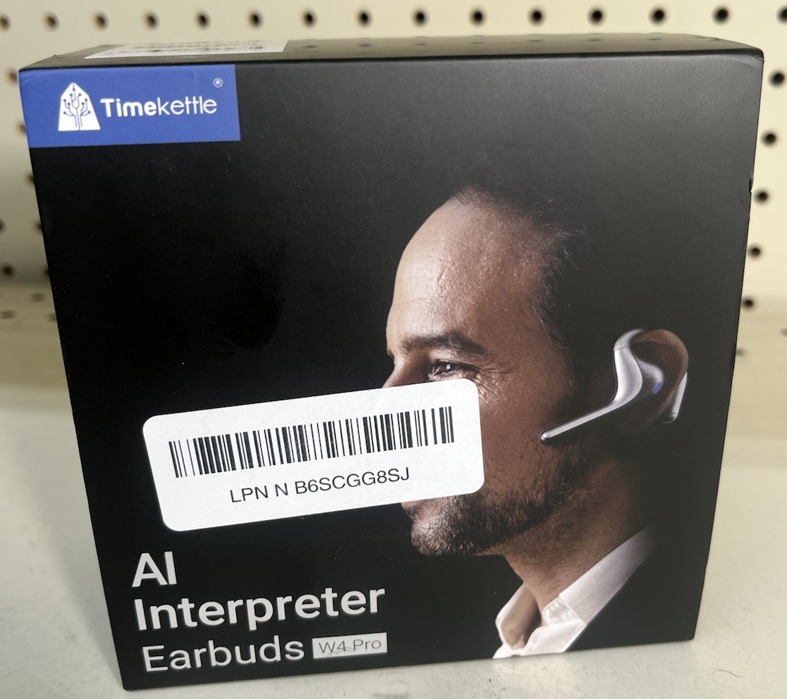 Timekettle W4 Pro AI Interpreter Earbuds with Real-Time Translation, Gray