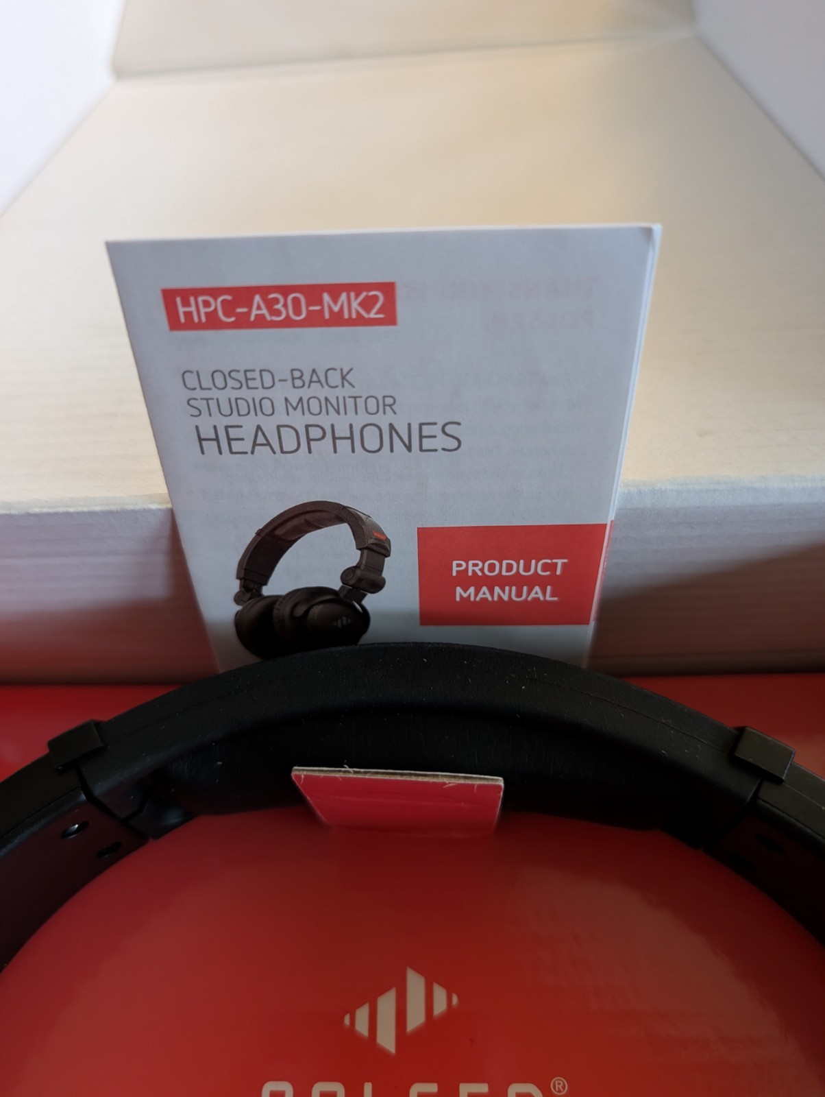 Polsen, HPC-A30-MK2, Closed-Back Studio Monitor Headphones, Black, New: Open Box